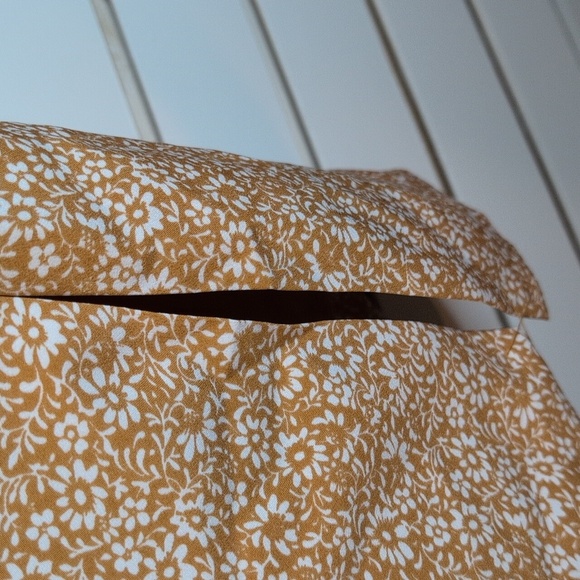 J Crew Pull On Pencil Midi Skirt Golden Floral Print Skirt Size  XXL NWT - Picture 5 of 9